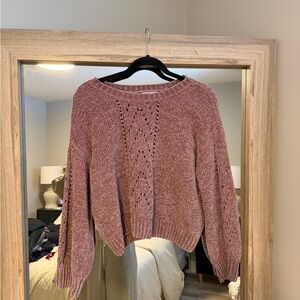 BB Dakota Mauve Crew Neck Sweater